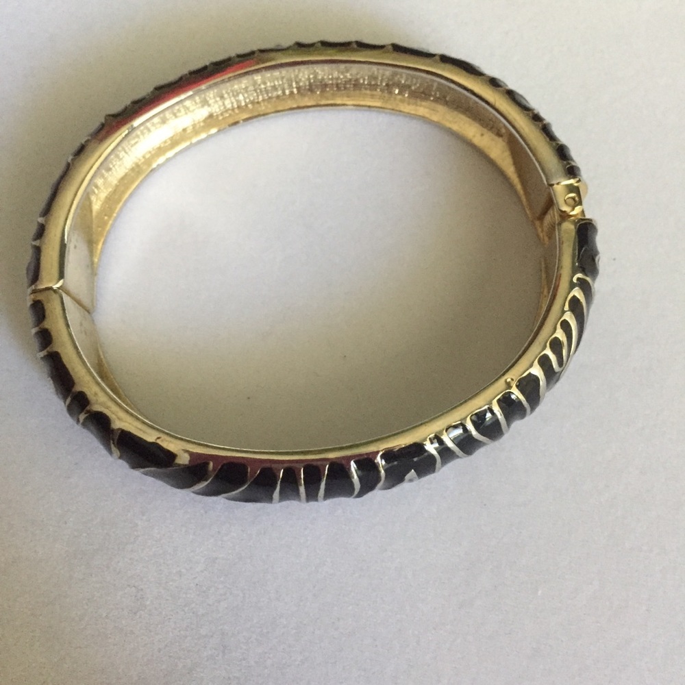 Hinged Enamel Bangle